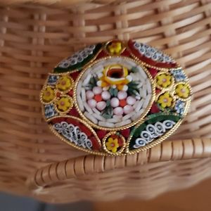 Vintage Micro Mosaic Brooch/Pin